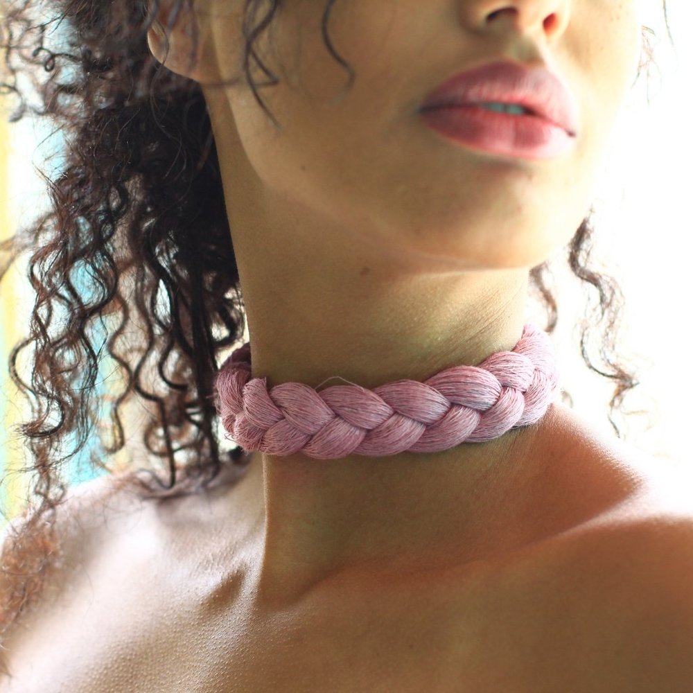 The Pink Braided Neckwear - Picture 2 of 6